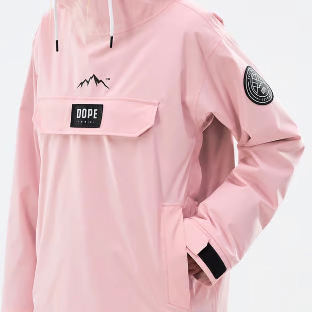 DOPE Blizzard Snowboard Jacket + Cozy Hood Women  Soft Pink (orig price $240)